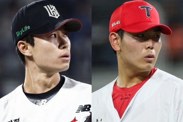 프로에서 동반 성장하고 있는 KT 원상현(왼쪽)과 KIA 성영탁. 사진제공｜KT 위즈, KIA 타이거즈