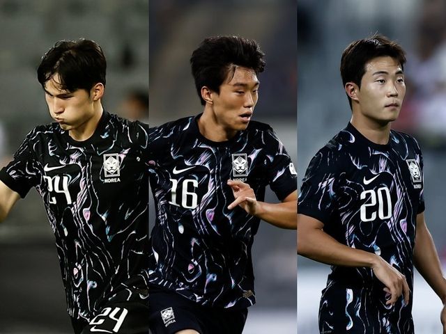 K리그1 중상위권에서 치열한 순위경쟁을 하고 있는 팀들은 어린 선수들의 대표팀 경험 습득이 반갑다. 광주 변준수, 울산 서명관, 김천 이승원(왼쪽부터)은 이번 E-1 챔피언십에서 A매치에 데뷔해 한 단계 성장했다. 사진제공｜대한축구협회