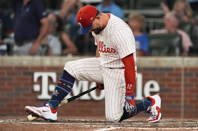 필라델피아 슈와버는 16일(한국시간) 트루이스트파크에서 열린 2025 MLB 올스타전에서 MVP로 선정됐다. 그는 스윙 오프에서 홈런 3개를 쳐내며 내셔널리그 올스타의 승리를 이끌었다. 애틀랜타(미 조지아주)｜AP뉴시스