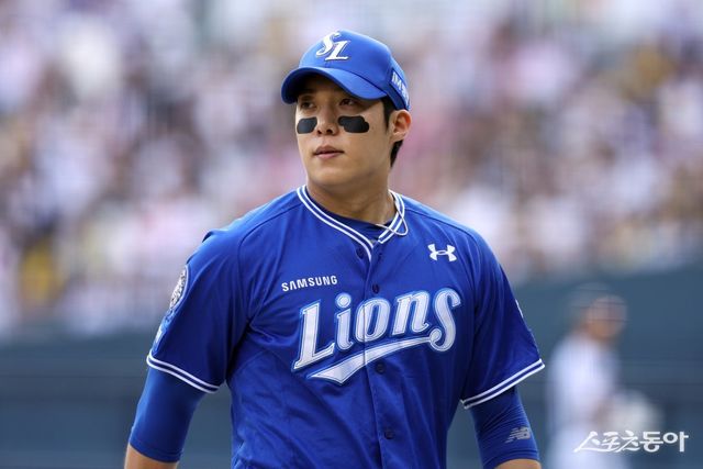 삼성 에이스 원태인이 오른쪽 등 부위에 담 증상이 발생해 2일 1군 엔트리에서 말소됐다. 사진제공｜삼성 라이온즈