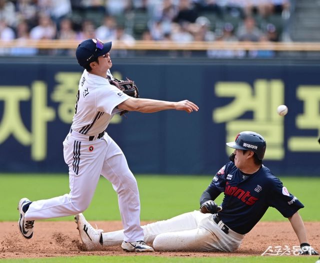 두산 오명진(왼쪽). 스포츠동아 DB