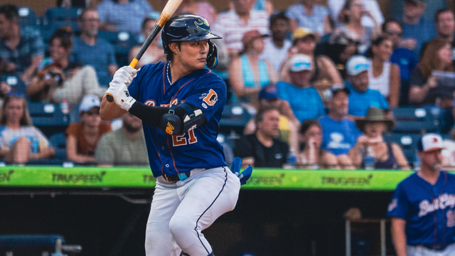 탬파베이 김하성은 2일(한국시간) 마이너리그 트리플A 재활경기 노포크전에 나서 5타수 2안타 1타점 1도루로 활약했다. 사진출처｜MILB닷컴