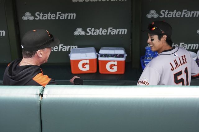 샌프란시스코 이정후는 20일(한국시간) 토론토전에서 7번타자 중견수로 선발출전해 3타수 무안타를 기록했다. 이날 침묵으로 7월 월간 타율 3할대가 붕괴됐다.｜AP뉴시스