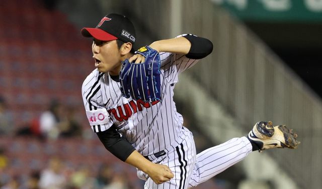 LG 박명근은 20일 잠실 롯데전을 앞두고 재조정 차원에서 1군 제외됐다. 그는 최근 제구 난조에 발목이 잡히며 스스로 무너지는 경기가 많았다.｜뉴시스