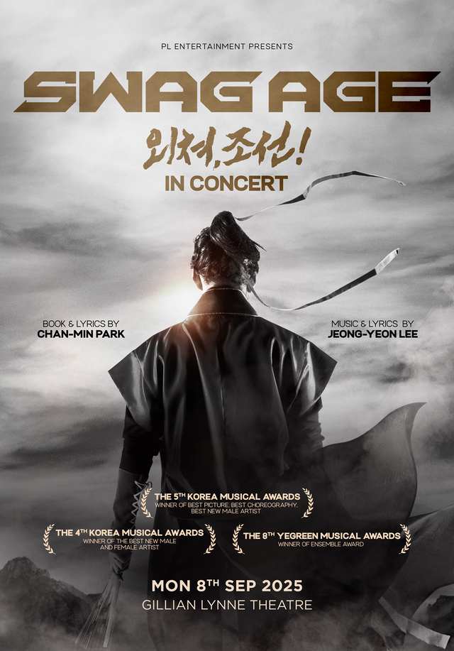 뮤지컬 ‘스웨그에이지외쳐,조선!’ 영국 웨스트엔드 공연 포스터 ( PL 엔터테인먼트 제공)