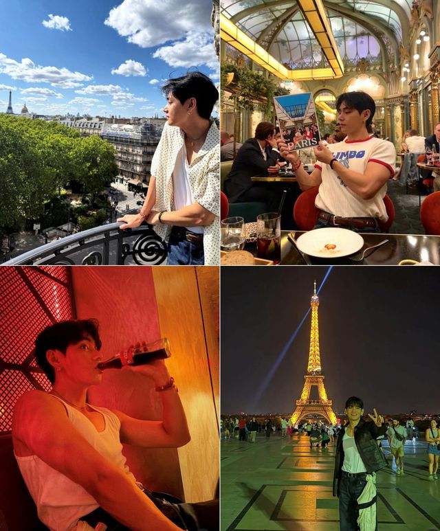 파리에서의 모습을 담은 뷔 SNS
