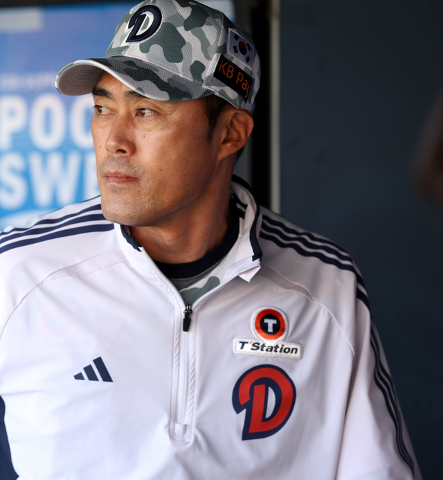 두산 조성환 감독대행. 사진제공｜두산 베어스