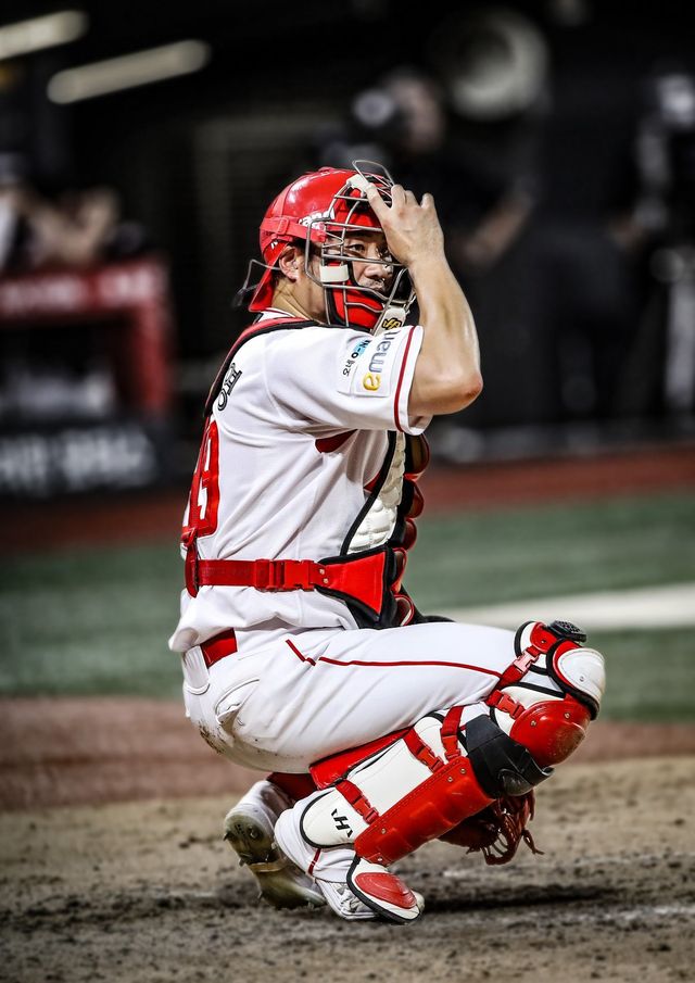 SSG 포수 이지영은 29일 인천 키움과 원정경기에서 8번타자 포수로 선발출전했다. 결승포를 포함해 멀티히트와 4타점으로 활약하며 3연승을 견인했다. 사진제공｜SSG 랜더스