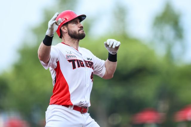 KIA 위즈덤은 시즌 초반 리그 적응과 부상 등 여러 어려움을 딛고 홈런 행진을 이어가고 있다. 팀 전반기 외국인 타자 최다 홈런 기록도 눈앞에 두고 있다. 사진제공｜KIA 타이거즈