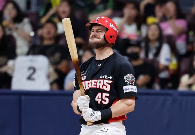 KIA 위즈덤(사진)은 후반기 타격 페이스가 저조하다. 특히 득점권 침묵이 길어져 이범호 감독의 고민이 깊어지고 있다. 사진제공｜KIA 타이거즈