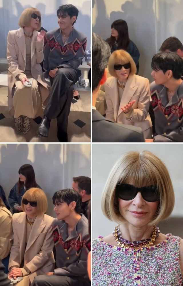 뷔와 ＜보그＞의 전설적 편집장 안나 윈투어