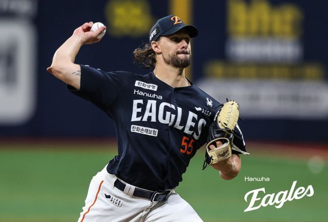 한화 와이스는 6일 고척 키움전에서 선발등판해 6이닝 무실점으로 활약해 KBO리그 입성 후 첫 10승(3패)을 챙겼다. 사진제공｜한화 이글스