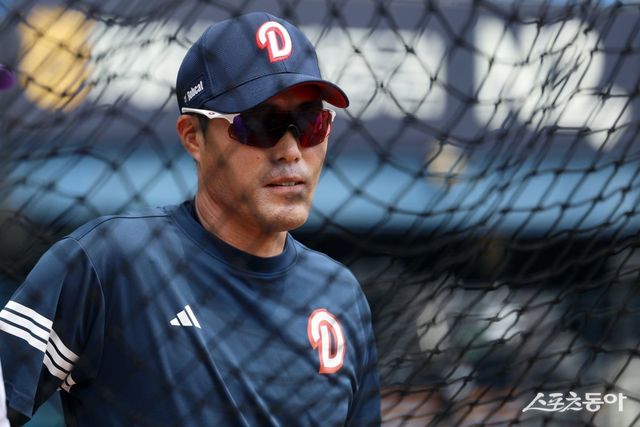 조성환 두산 감독대행은 8일 사직 롯데전을 앞두고 손톱 부상으로 데뷔 첫 올스타전 출전이 무산된 좌완 선발 최승용에게 “기회는 많으니 실망하지 않았으면 좋겠다”며 위로의 말을 전했다. 사진제공｜두산 베어스