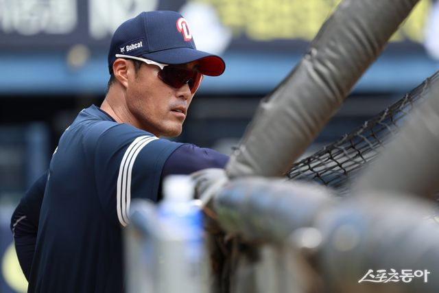 조성환 두산 감독대행은 8일 사직 롯데전을 앞두고 현역 시절 롯데 선수로 16년간 뛴 사직구장에 대힌 소회를 밝혔다. 사진제공｜두산 베어스