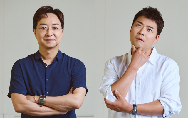 건축가 유현준(왼쪽)과 방송인 전현무. 사진제공ㅣMBC