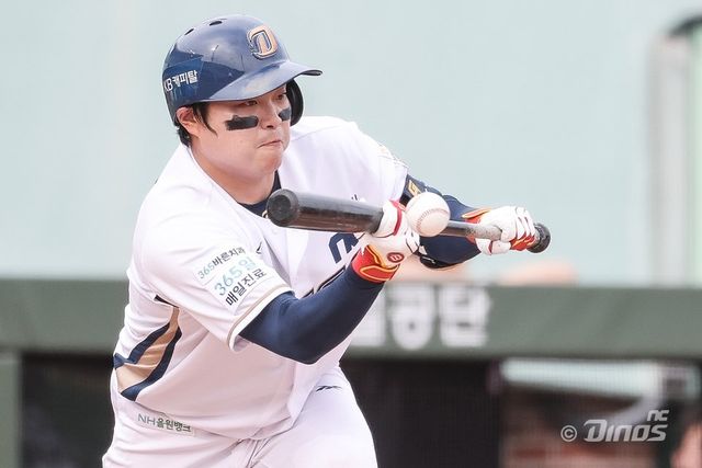 NC 권희동은 8일까지 출루율 0.415를 기록하며 리그 전체 2위, 순출루율(0.165) 리그 1위로 뛰어난 출루 능력을 과시하고 있다. 사진제공｜NC 다이노스