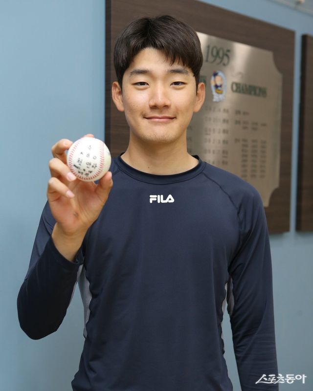 신인 시절의 안재석. 사진제공｜두산 베어스