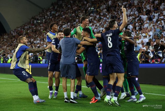 파리 생제르맹 슈퍼컵 우승. 사진=게티이미지코리아