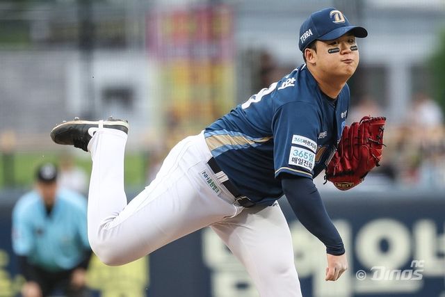 NC 신민혁은 7일 창원 키움전에서 9실점 하며 개인 한 경기 최다 실점 불명예 기록을 썼다. 그는 후반기 반등을 목표로 최근 삭발을 감행했다. 사진제공｜NC 다이노스