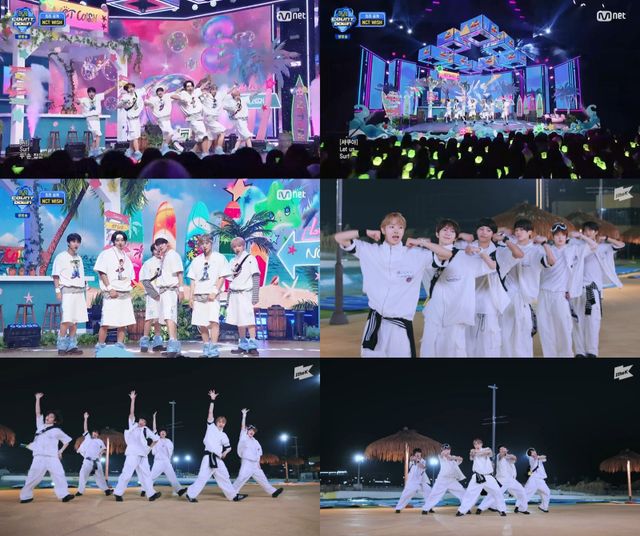 NCT WISH가 신곡 ‘Surf’로 청량한 퍼포먼스와 비주얼을 선보이며 여름 가요계를 뜨겁게 달궜다.멤버들의 에너지 넘치는 무대와 중독성 있는 안무로 국내외 차트 1위에 오르며 글로벌 주목을 받고 있다. 사진제공|SM엔터테인먼트