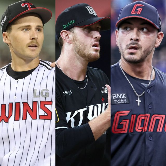 각 팀의 우승 청부사가 되어야 할 LG 톨허스트·KT 패트릭·롯데 벨라스케즈(왼쪽부터). 후반기 KBO리그에 입성한 이들은 치열한 순위에 힘을 보태야 한다. 사진제공｜LG 트윈스·KT 위즈·롯데 자이언츠