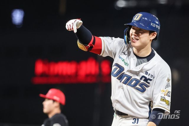 NC 최원준은 트레이드 이적 이후 비어 있던 2번타순에 안착하며 테이블세터로서 제 몫을 하고 있다. 사진제공｜NC 다이노스