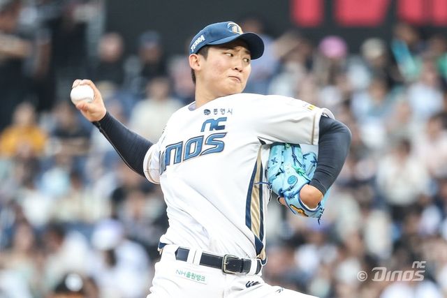 NC 신영우는 27일 창원 LG와 홈경기에서 선발등판했지만, 제구 난조에 발목 잡히며 2.1이닝 4실점 하며 조기 강판됐다. 팀은 국내 선발진 부재의 고민을 이어가고 있다. 사진제공｜NC 다이노스