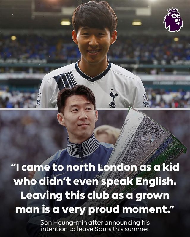 EPL 사무국은 토트넘과 10년 동행을 마친 ‘리빙 레전드’ 손흥민을 집중 조명하며 찬사를 보냈다. 사진출처｜EPL 페이스북