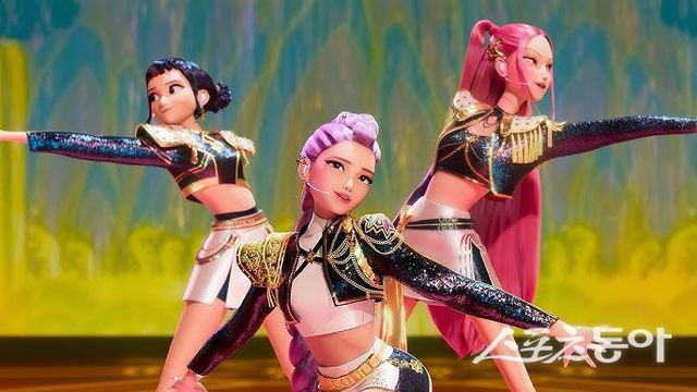 넷플릭스 ‘케이팝 데몬 헌터스’ 속 걸그룹 헌트릭스, 사진제공｜넷플릭스