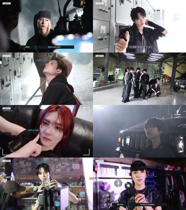 앰퍼샌드원이 미니 3집 타이틀곡 ‘그게 그거지’ 뮤직비디오 비하인드 영상을 공개, 자신감 넘치는 매력과 프로페셔널한 무대로 글로벌 팬들의 호응을 얻었다. 사진제공|FNC엔터테인먼트