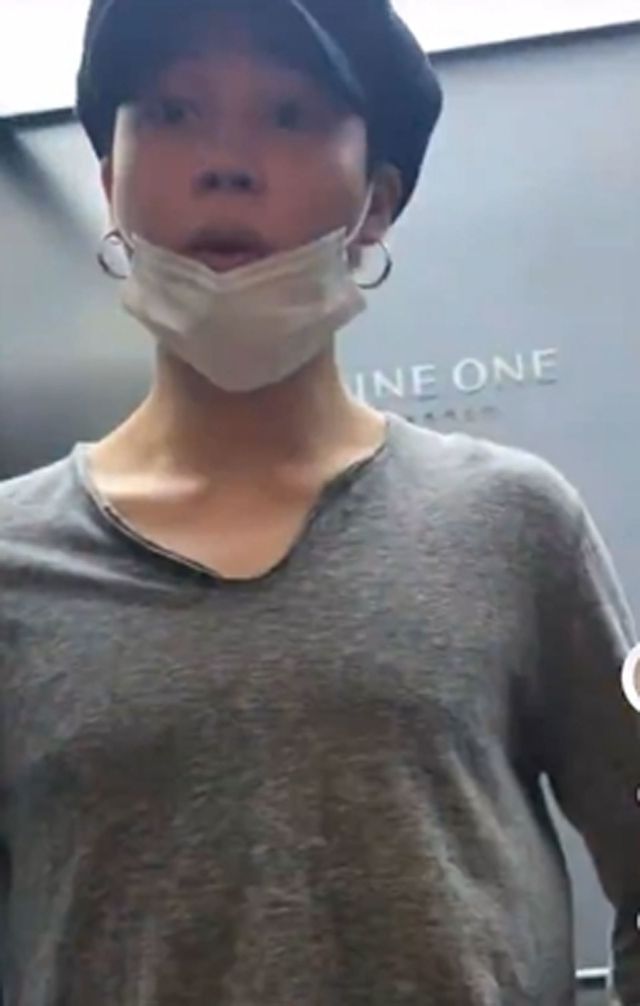 송다은 라이브 영상 캡처.