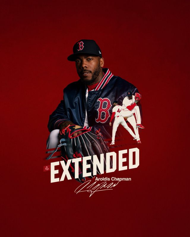 아롤디스 채프먼. 사진=보스턴 레드삭스 SNS