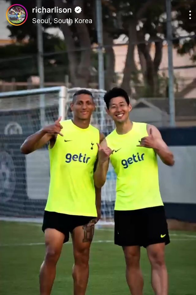 히샬리송도 손흥민과의 추억을 떠올리는 영상을 자신의 SNS에 띄웠다. 사진캡처｜히샬리송 인스타그램