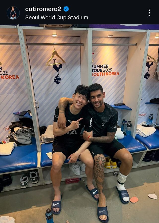 주장 손흥민과 항상 함께 한 부주장 크리스티안 로메로도 자신의 SNS를 통해 손흥민과의 추억을 떠올렸다. 사진캡처｜크리스티안 로메로 인스타그램