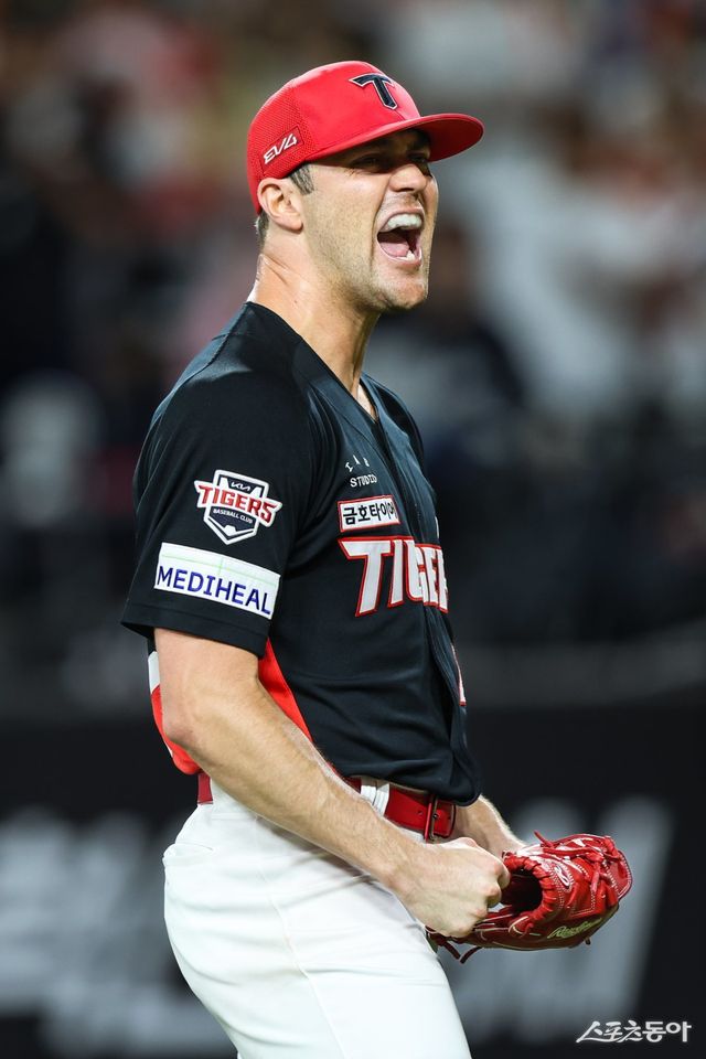 KIA 외국인투수 제임스 네일이 5일 사직구장에서 열린 롯데와 원정경기에 선발등판해 6이닝 무실점 역투로 팀의 3연승을 이끌었다. 사진제공｜KIA 타이거즈