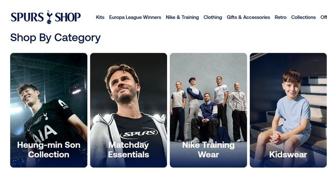 토트넘의 공식 온라인숍에선 여전히 ‘손흥민 콜렉션’이 인기를 끌고 있다. 사진캡처｜토트넘 홋스퍼 온라인숍