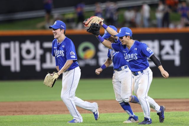 삼성은 지난달 15일부터 승률 1위를 기록하며 8월을 마무리했다. 박진만 감독의 미팅 이후 선수단은 각성하며 분위기를 끌어올렸다. 사진제공｜삼성 라이온즈
