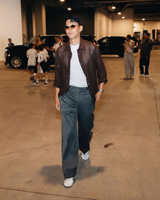 홈 데뷔전을 앞둔 손흥민의 출근길. 사진출처｜LAFC 페이스북