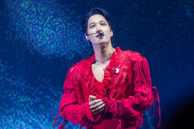 엑소 카이가 첫 솔로 투어 ‘KAION’으로 아시아와 북미를 누비며 전석 매진을 기록, 미니앨범 수록곡과 히트곡 메들리로 관객과 뜨거운 에너지를 주고받았다. 사진제공|SM엔터테인먼트