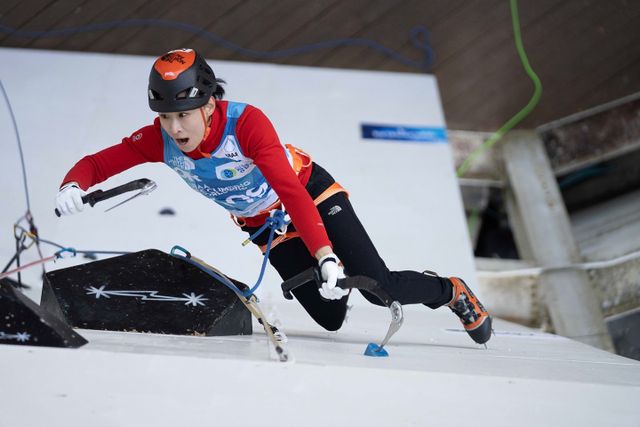 노스페이스 애슬리트팀 소속 아이스클라이밍 신운선 선수