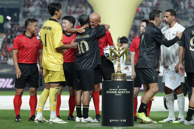 ‘2025 아이콘 매치: 창의 귀환, 반격의 시작’이 14일 서울월드컵경기장을 가득 메우며 성황리에 열렸다. 사진제공｜넥슨