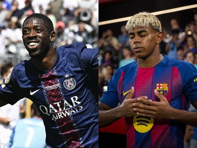 파리 생제르맹(PSG)의 우스만 뎀벨레와 FC바르셀로나의 라민 야말이 2025 발롱도르의 유력 후보로 좁혀지고 있다. 사진출처｜PSG·FC바르셀로나 페이스북