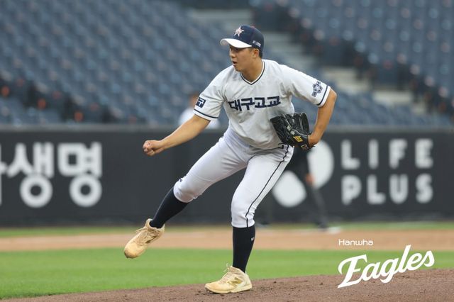 대구고 우완투수 김민준. 사진제공ㅣ한화 이글스