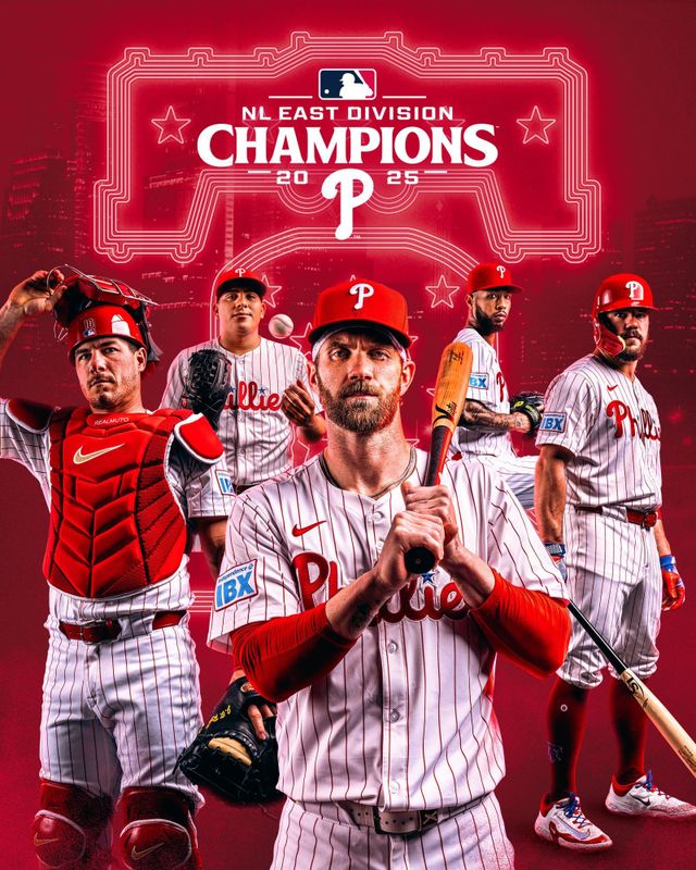 필라델피아 필리스 내셔널리그 동부지구 우승. 사진=필라델피아 필리스 SNS