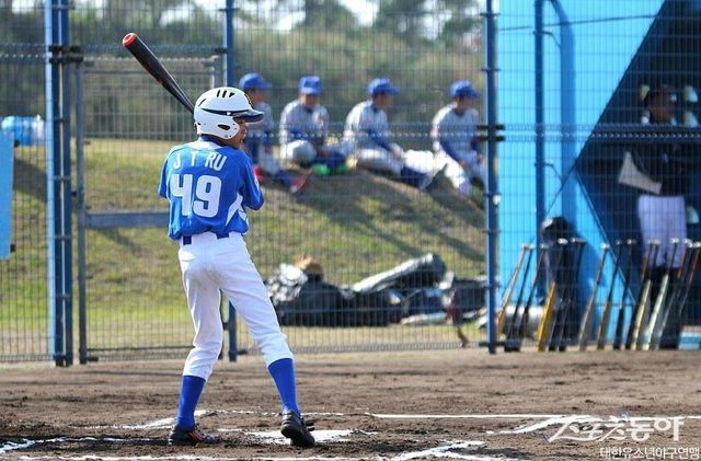2015년 대한유소년야구연맹 오키나와 대표팀(제4기) 시절 남양주야놀유소년야구단 소속이던 유정택(고려대). 사진 제공｜대한유소년야구연맹