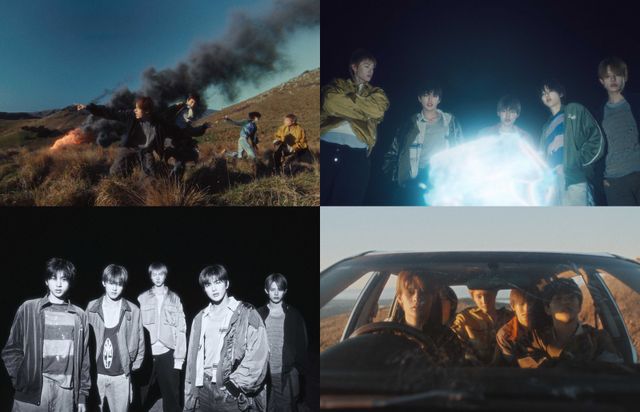 코르티스가 시간을 역행하는 독특한 연출의 ‘JoyRide’ 뮤직비디오를 공개했다. 사진제공 | 빅히트 뮤직