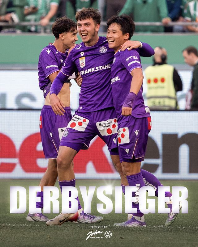 이태석은 29일(한국시간) 알리안츠 슈타디온에서 열린 라피트 빈과 2025~2026시즌 오스트리아 분데스리가 8라운드 원정경기 왼쪽 윙백으로 선발 출전해 전반 24분 선제골을 넣었다. 사진출처｜아우스트리아 빈 페이스북