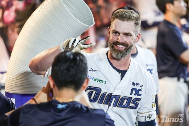 NC 맷 데이비슨은 득점권 상황에서 부진하다. 솔로 홈런이 그의 전체 홈런 수의 절반을 넘는다. 하지만 그의 홈런은 팀에 1점 이상의 가치를 만든다. 사진제공｜NC 다이노스