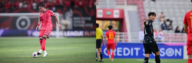 홍명보 축구국가대표팀 감독은 미국 원정 A매치에서 그동안 태극마크와 멀어졌던 선수들을 발탁했다. 골키퍼 김승규와 송범근, 왼쪽 풀백 이명재(왼쪽), 윙포워드 정상빈(오른쪽)은 그동안 부상, 부진, 꾸준한 출전 시간 확보 실패 등으로 부침을 겪었지만 다시 날개를 핀 덕분에 대표팀 복귀에 성공했다. 사진제공│대한축구협회