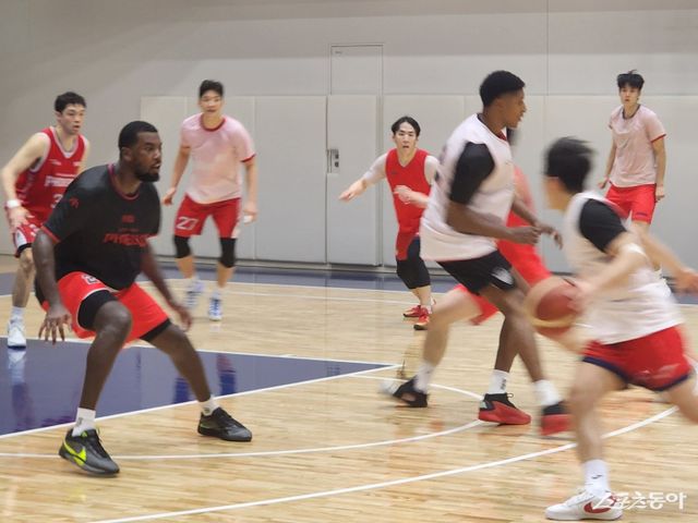 현대모비스 일본 전지훈련 사진. 양동근 신임 감독의 디테일이 팀에 스며들고 있다. 나가사키(일본)｜박정현 기자